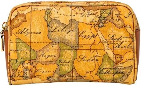 Alviero Martini 1a Classe Mini Marsupio Unisex met Geo Classic Print Brown Unisex - Foto 4