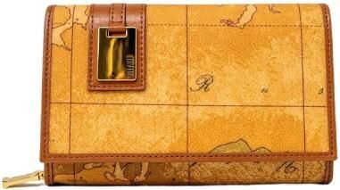 Alviero Martini 1a Classe Beige Leren Portemonnee met Polyurethaan Details Beige Dames - Foto 2