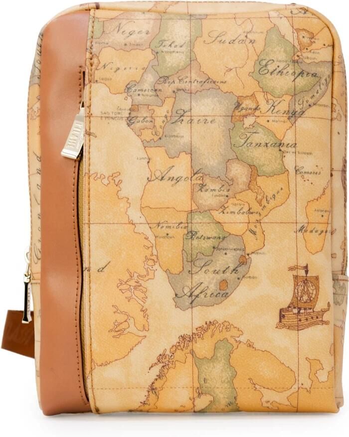 Alviero Martini 1a Classe Stijlvolle leren tas met synthetische accenten Beige Heren - Foto 5