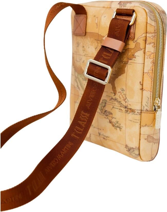 Alviero Martini 1a Classe Stijlvolle leren tas met synthetische accenten Beige Heren - Foto 2