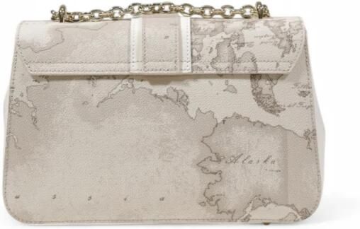 Alviero Martini 1a Classe Stijlvolle Schoudertas met Clip Sluiting Beige Dames - Foto 7