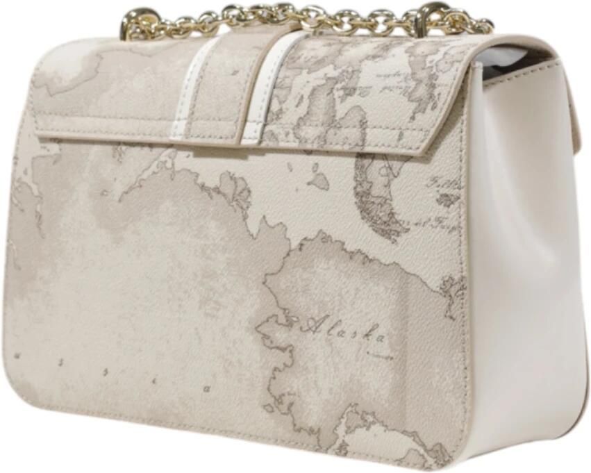 Alviero Martini 1a Classe Stijlvolle Schoudertas met Clip Sluiting Beige Dames - Foto 2