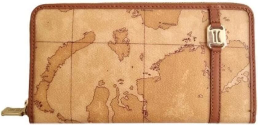 Alviero Martini 1a Classe Elegante Leren Portemonnee Herfst Winter Collectie Multicolor Heren