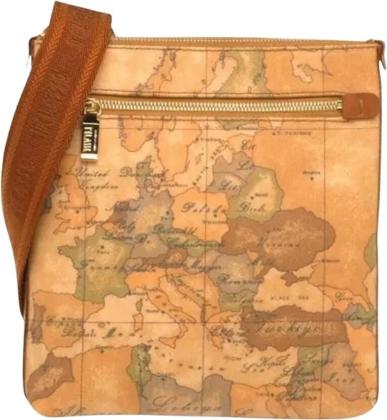 Alviero Martini 1a Classe Beige Leren Herentas Herfst Winter Collectie Beige - Foto 2