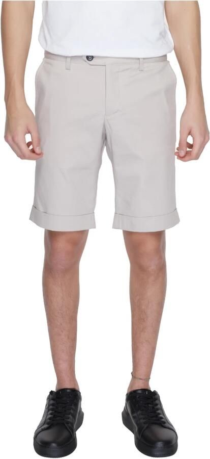 Alviero Martini 1a Classe Katoenen Bermuda Shorts Lente Zomer Collectie Beige Heren - Foto 4