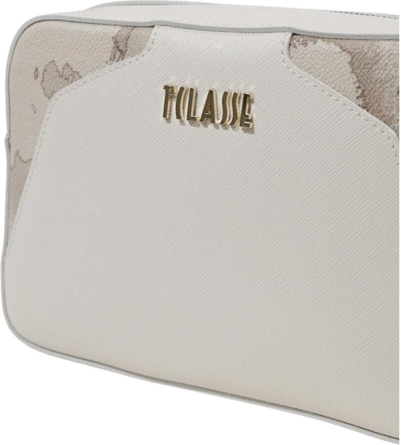 Alviero Martini 1a Classe Stijlvolle Kleine PVC Dames Tas Beige Dames