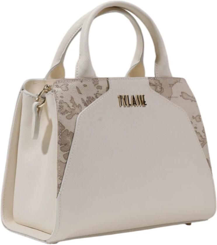Alviero Martini 1a Classe Beige Print Handtas met Ritssluiting Beige Dames