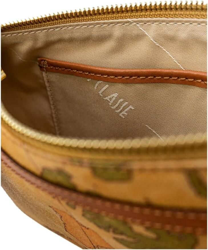 Alviero Martini 1a Classe Stijlvolle Leren Handtas Herfst Winter Collectie Brown Dames