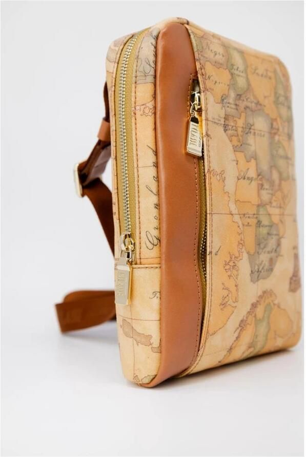 Alviero Martini 1a Classe Stijlvolle leren tas met synthetische accenten Beige Heren - Foto 4