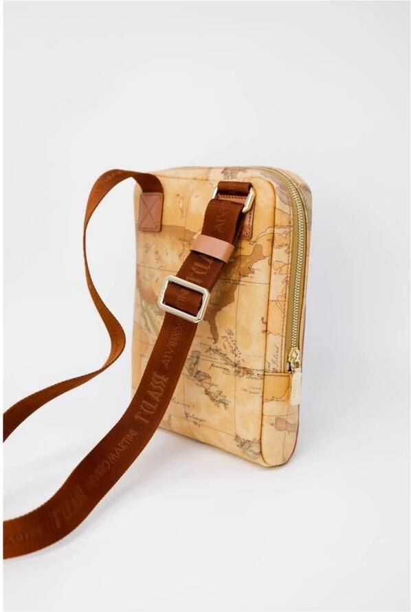 Alviero Martini 1a Classe Stijlvolle leren tas met synthetische accenten Beige Heren - Foto 3