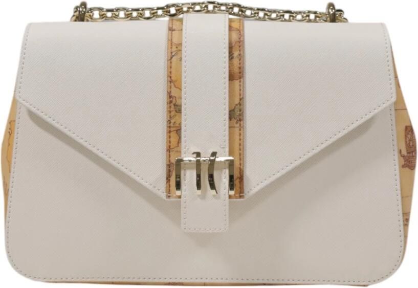 Alviero Martini 1a Classe Stijlvolle Middelgrote Tassen Collectie in PVC Beige Dames - Foto 9