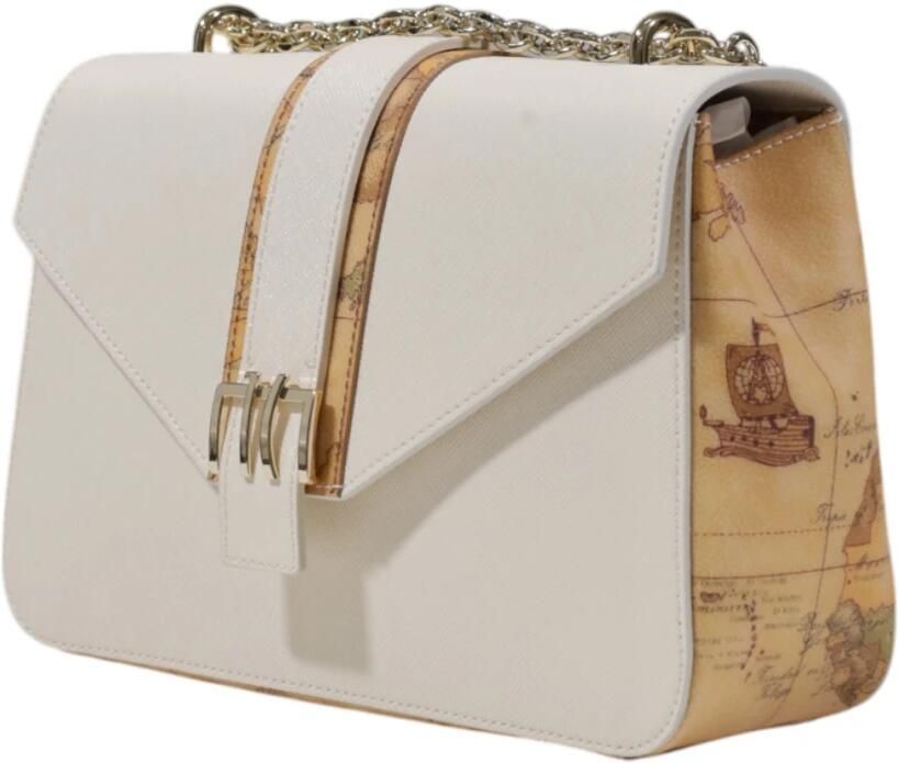 Alviero Martini 1a Classe Stijlvolle Middelgrote Tassen Collectie in PVC Beige Dames - Foto 5