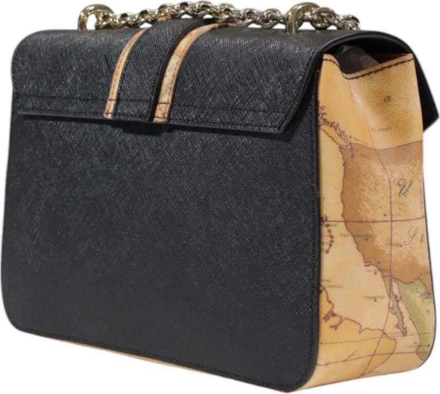 Alviero Martini 1a Classe Stijlvolle Middelgrote Tassen Collectie in PVC Black Dames