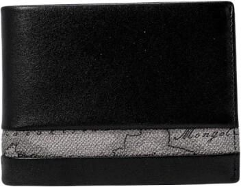 Alviero Martini 1a Classe Stijlvolle Polyester Portemonnee met Zakken Black Heren - Foto 2