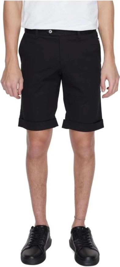Alviero Martini 1a Classe Zwarte Katoenen Rits Shorts voor Mannen Black Heren - Foto 4