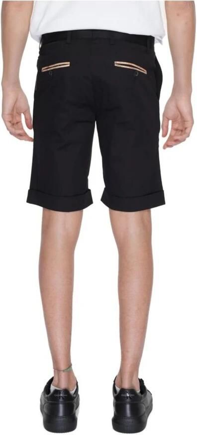 Alviero Martini 1a Classe Zwarte Katoenen Rits Shorts voor Mannen Black Heren - Foto 3