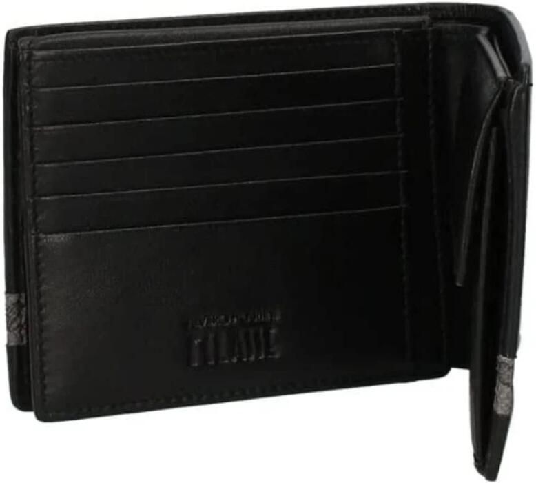 Alviero Martini 1a Classe Stijlvolle Polyester Portemonnee met Zakken Black Heren - Foto 4