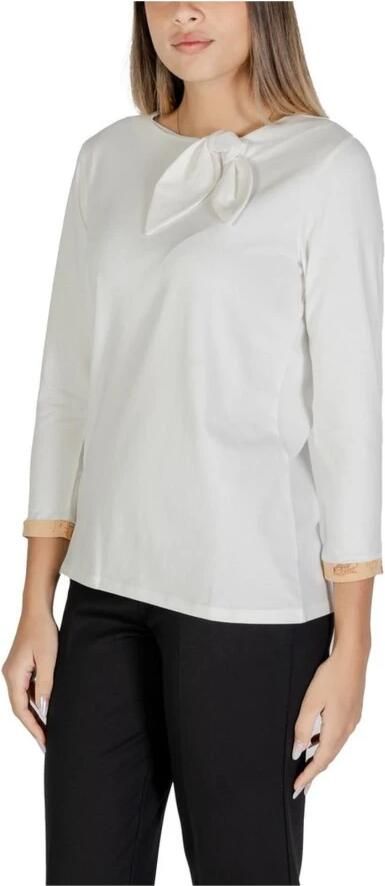 Alviero Martini 1a Classe Witte katoenen blend tops & T-shirts White Dames - Foto 2