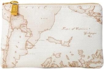 Alviero Martini 1a Classe Witte Textuur Compacte Tas met Rits White Dames - Foto 3