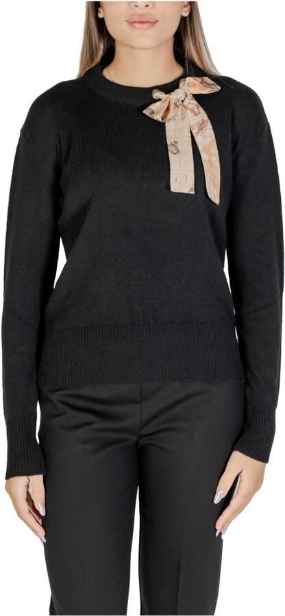 Alviero Martini 1a Classe Zwart Langemouw Gebreide Kleding Herfst Winter Black Dames - Foto 6