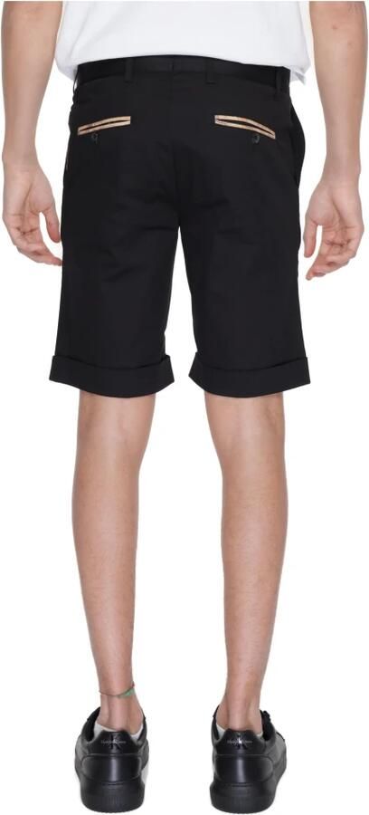 Alviero Martini 1a Classe Zwarte Katoenen Rits Shorts voor Mannen Black Heren - Foto 3