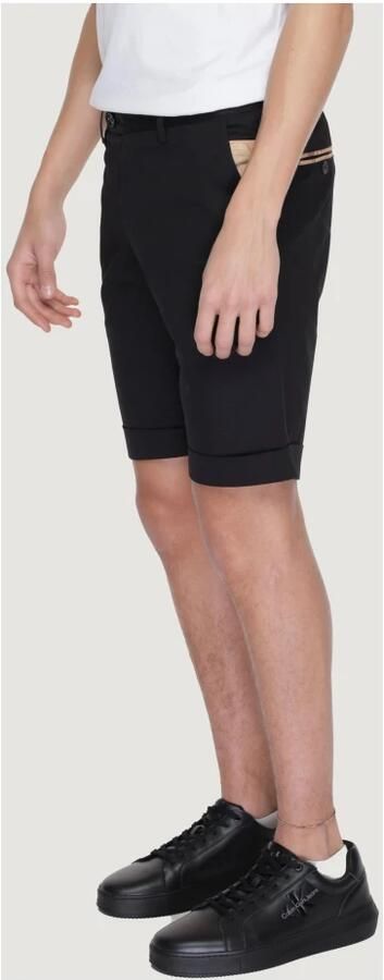 Alviero Martini 1a Classe Zwarte Katoenen Rits Shorts voor Mannen Black Heren - Foto 4