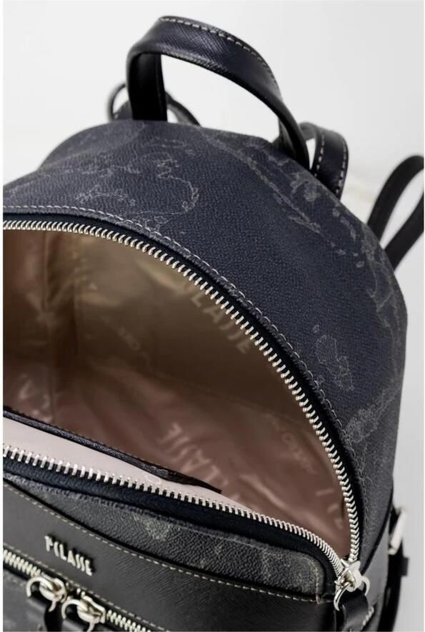 Alviero Martini 1a Classe Zwarte leren rugzak voor dames Herfst Winter Black Dames