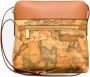 Alviero Martini 1a Classe Kaartprint Schoudertas Beige Dames - Thumbnail 1