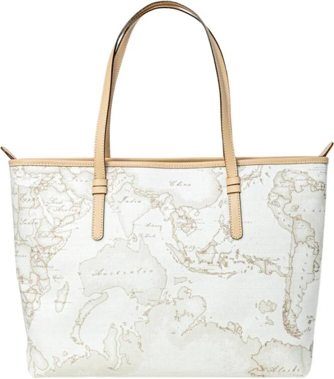 Alviero Martini 1a Classe Stijlvolle leren handtas voor vrouwen White Dames
