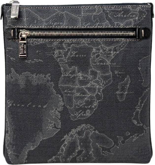 Alviero Martini 1a Classe Zwarte leren herentas herfst winter collectie Black Heren