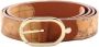 Alviero Martini 1a Classe Klassieke Omkeerbare Leren Riem met Geo Print Brown Dames - Thumbnail 1