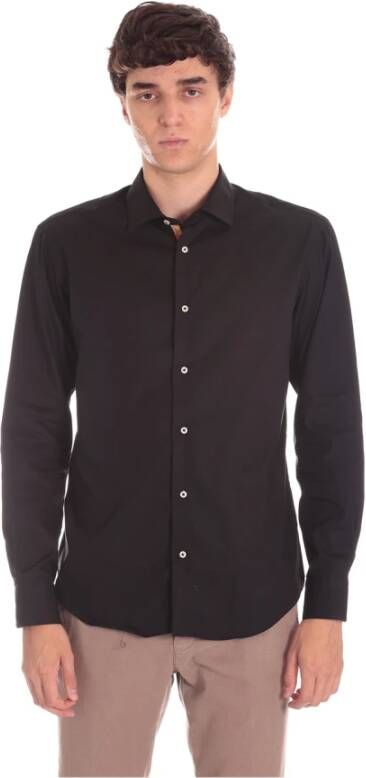 Alviero Martini 1a Classe Casual overhemd Zwart Heren
