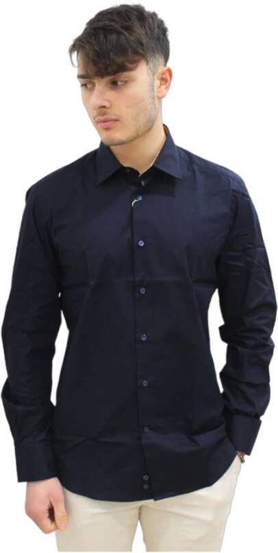 Alviero Martini 1a Classe Casual Shirts Blauw Heren