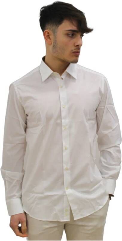 Alviero Martini 1a Classe Casual Shirts Wit Heren