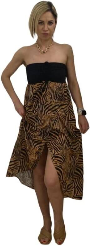 Alviero Martini 1a Classe Copricostume G DB A011 9639 Jurk Zwart Dames
