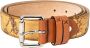 Alviero Martini 1a Classe Beige Bedrukte Leren Riem met Gespsluiting Beige Dames - Thumbnail 2