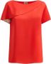 Alviero Martini 1a Classe Damesblouse met aangehechte sjaal Rood Dames - Thumbnail 1