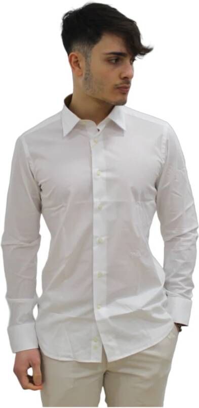 Alviero Martini 1a Classe Formal Shirts Wit Heren