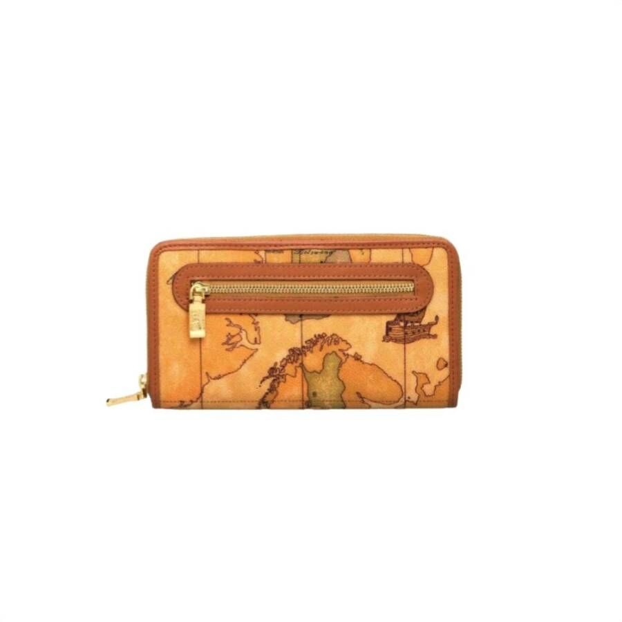 Alviero Martini 1a Classe Geo Classic Great Zip Around Wallet Oranje Dames