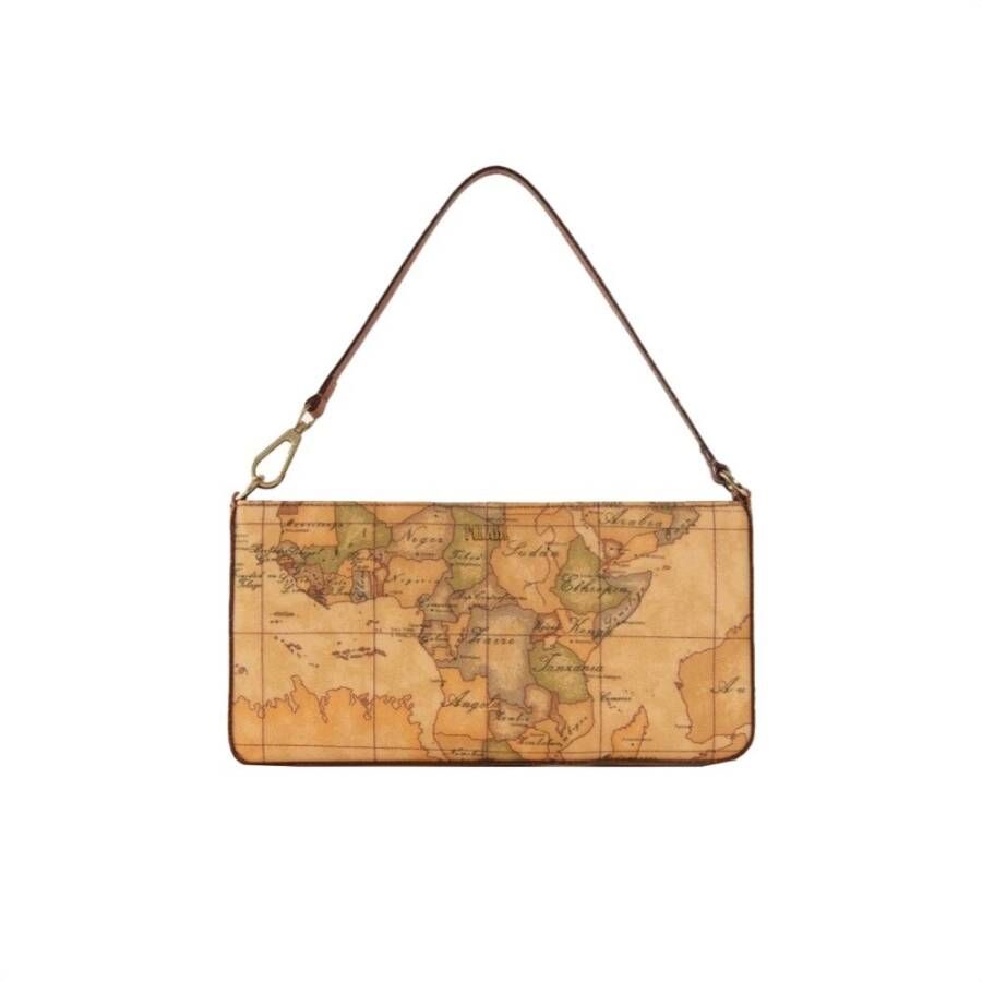Alviero Martini 1a Classe Geo klassieke koppelingstas met mouw Beige Dames