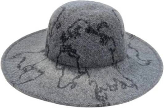 Alviero Martini 1a Classe Largo -gespannen hoed K C014 Am01 Grijs Dames