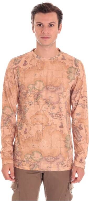 Alviero Martini 1a Classe Long Sleeve Tops Beige Heren