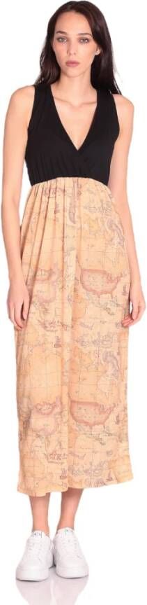 Alviero Martini 1a Classe Maxi Dresses Beige Dames
