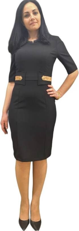 Alviero Martini 1a Classe Midi Dresses Zwart Dames