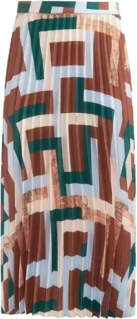 Alviero Martini 1a Classe Lange Rok in Klassieke Stijl Multicolor Dames