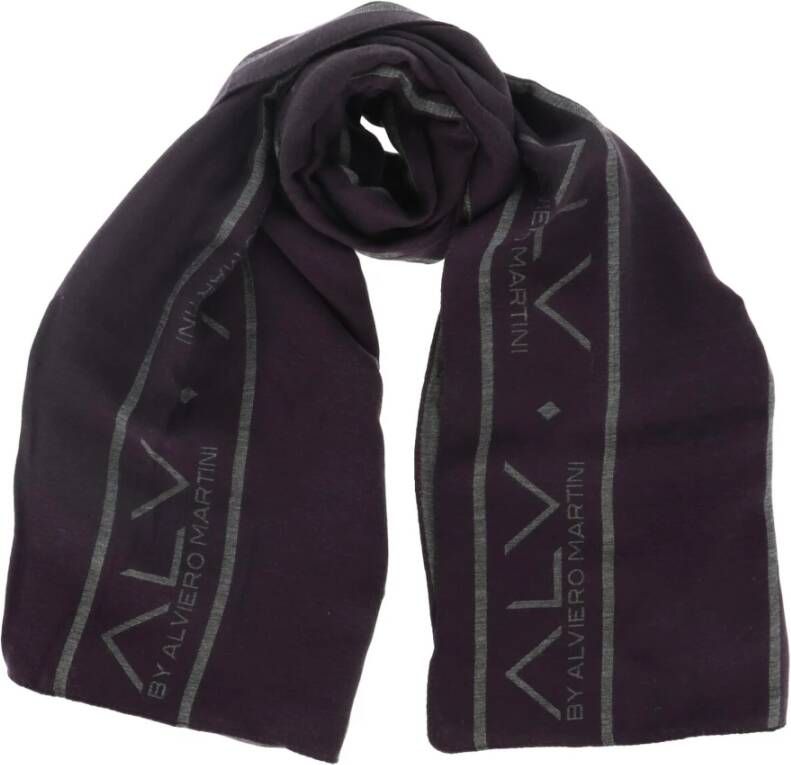 Alviero Martini 1a Classe Paarse Print Dames Sjaal Paars Dames