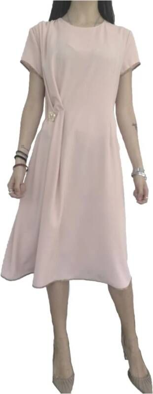 Alviero Martini 1a Classe Knielengte Jurk Pink Dames