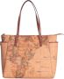 Alviero Martini 1a Classe Klassieke Geo Print Schouder Shopping Tas Brown Dames - Thumbnail 1