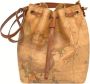 Alviero Martini 1a Classe Beige Bucket Tas met Geo Classic Kaartprint Beige Dames - Thumbnail 1