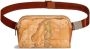 Alviero Martini 1a Classe Mini Marsupio Unisex met Geo Classic Print Brown Unisex - Thumbnail 1